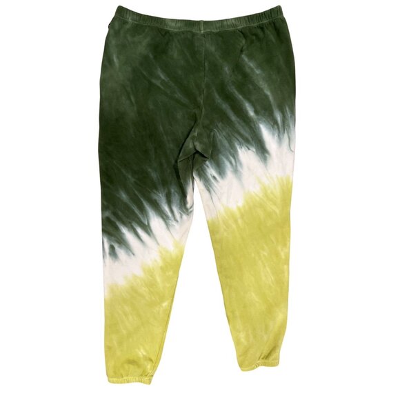 Electric & Rose Siesta Tie-Dye Sweatpants Fade Olive/Chartreuse M 70% Cotton/25% - Picture 5 of 8